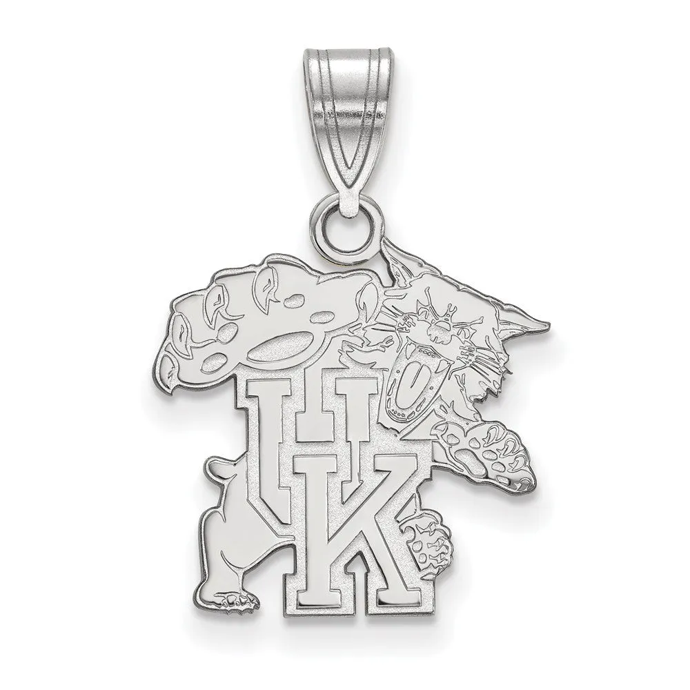 10k White Gold U. of Kentucky Medium Pendant