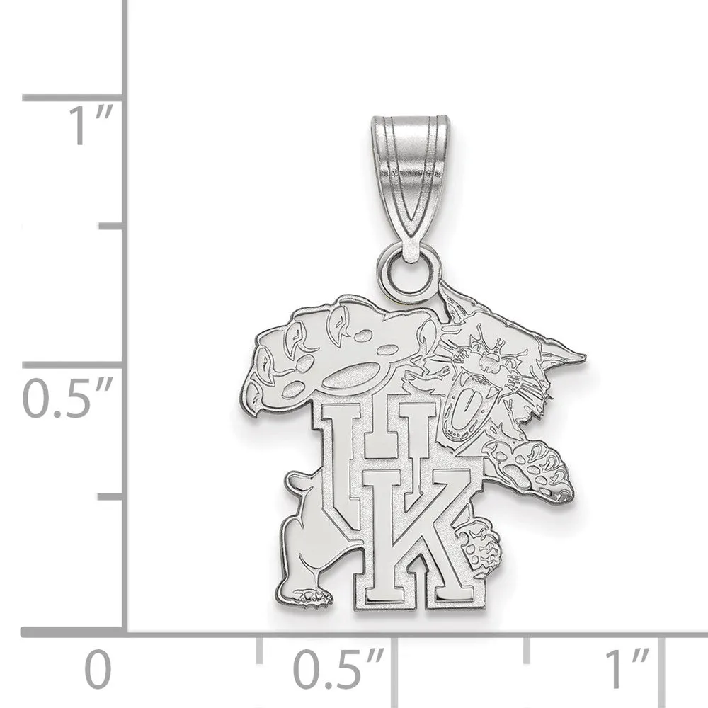 10k White Gold U. of Kentucky Medium Pendant