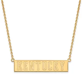 10k Yellow Gold U of Kentucky Large Pendant Necklace