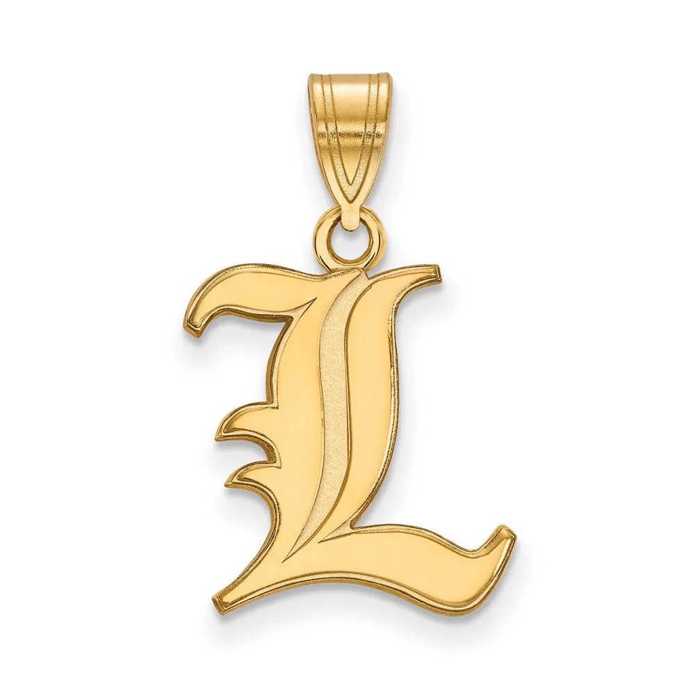 10k Yellow Gold U. of Louisville Medium Pendant