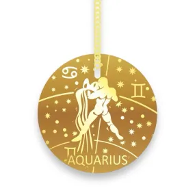 14k Aquarius Pendant