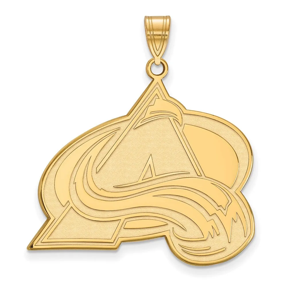 14k Yellow Gold NHL Colorado Avalanche XL Pendant