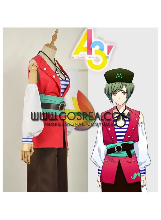 A3 Yuki Rurikawa Summer Pirate Cosplay Costume