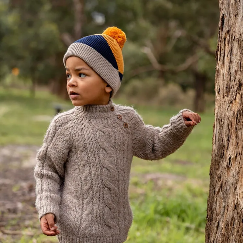 Acorn Merino Beanie - Hidden Valley Mustard