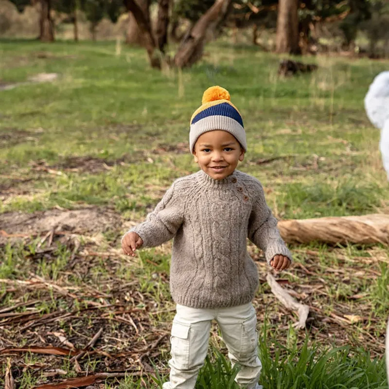 Acorn Merino Beanie - Hidden Valley Mustard