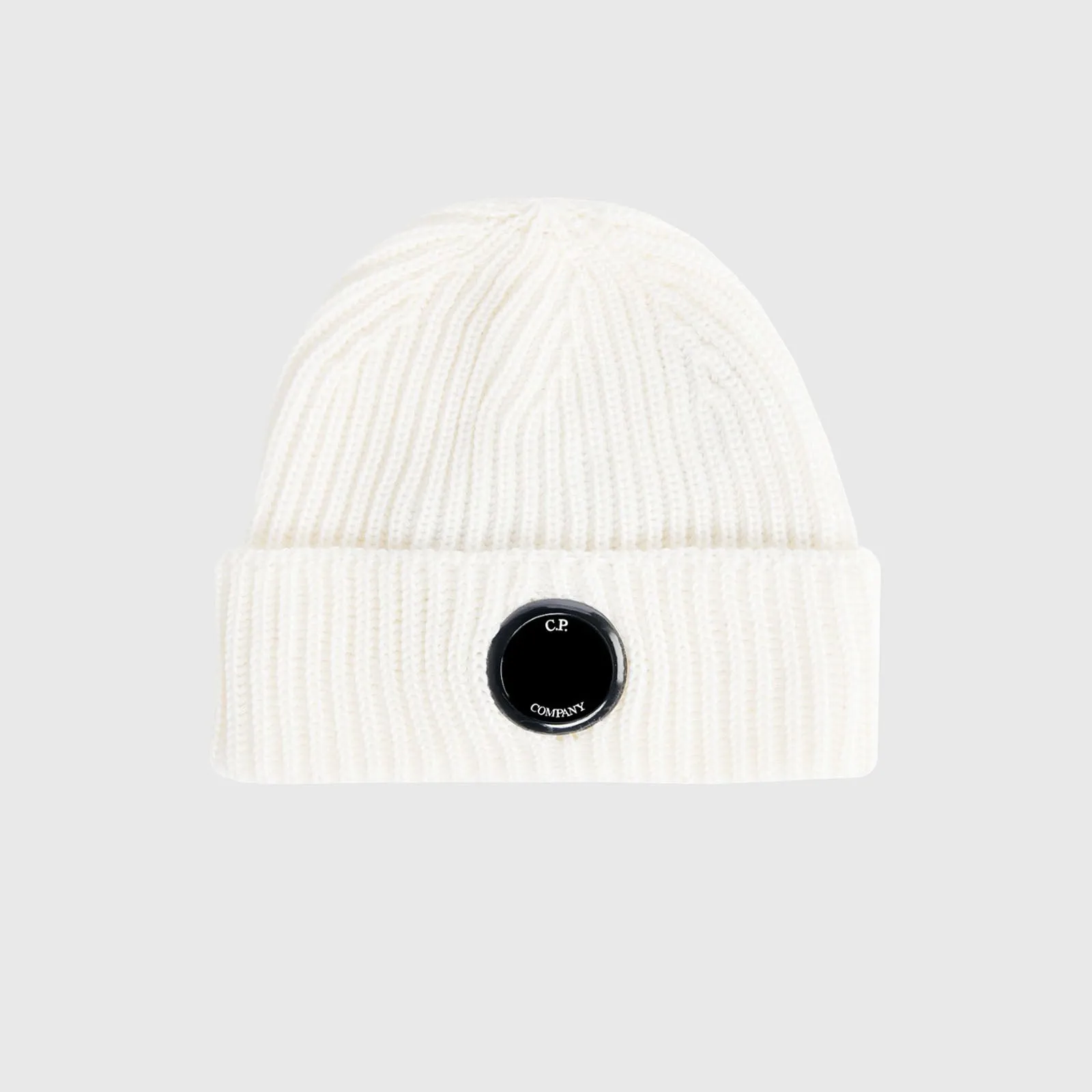 Beanie Lens Extrafine in Lana Merino Bianco