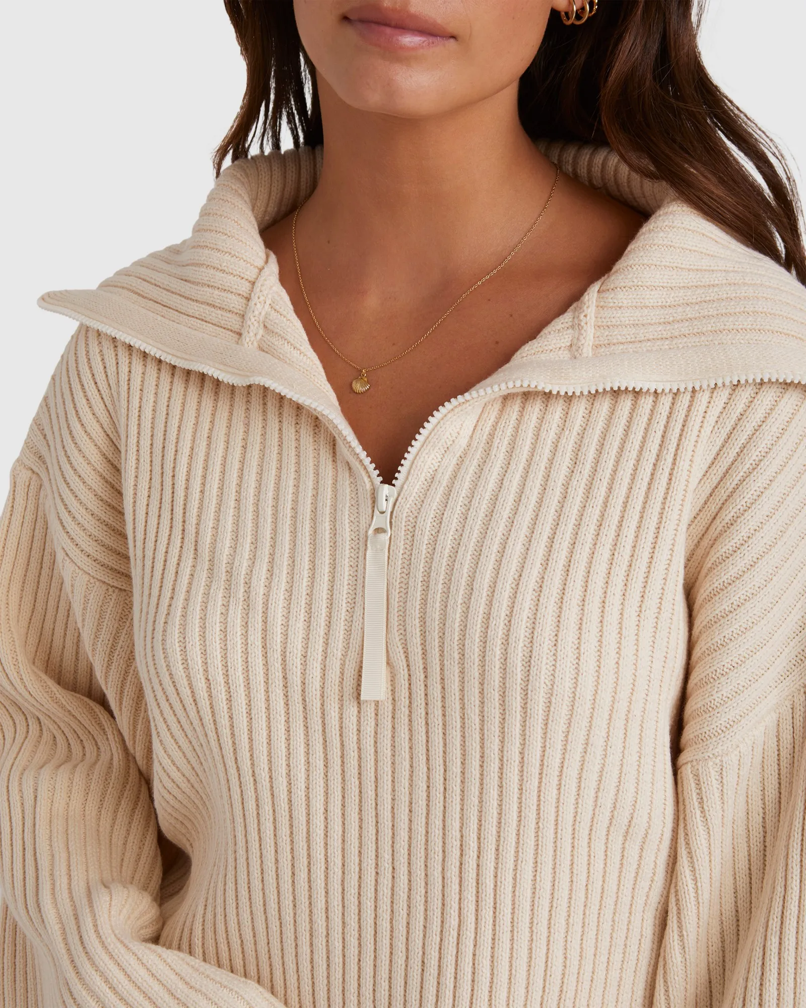 Billabong Zippy Sweater - Whitecap | SurfStitch