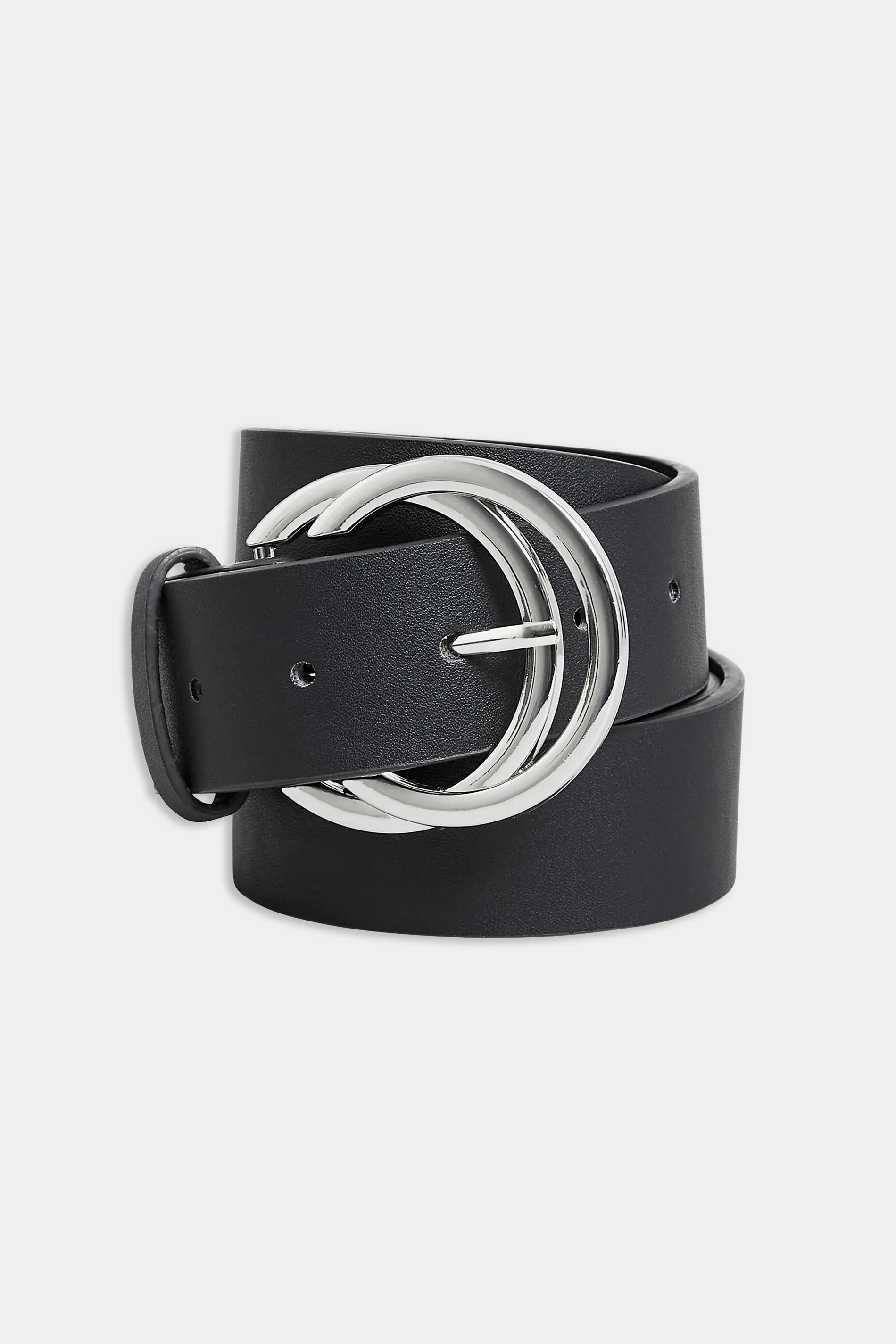 Black Double Hoop Belt