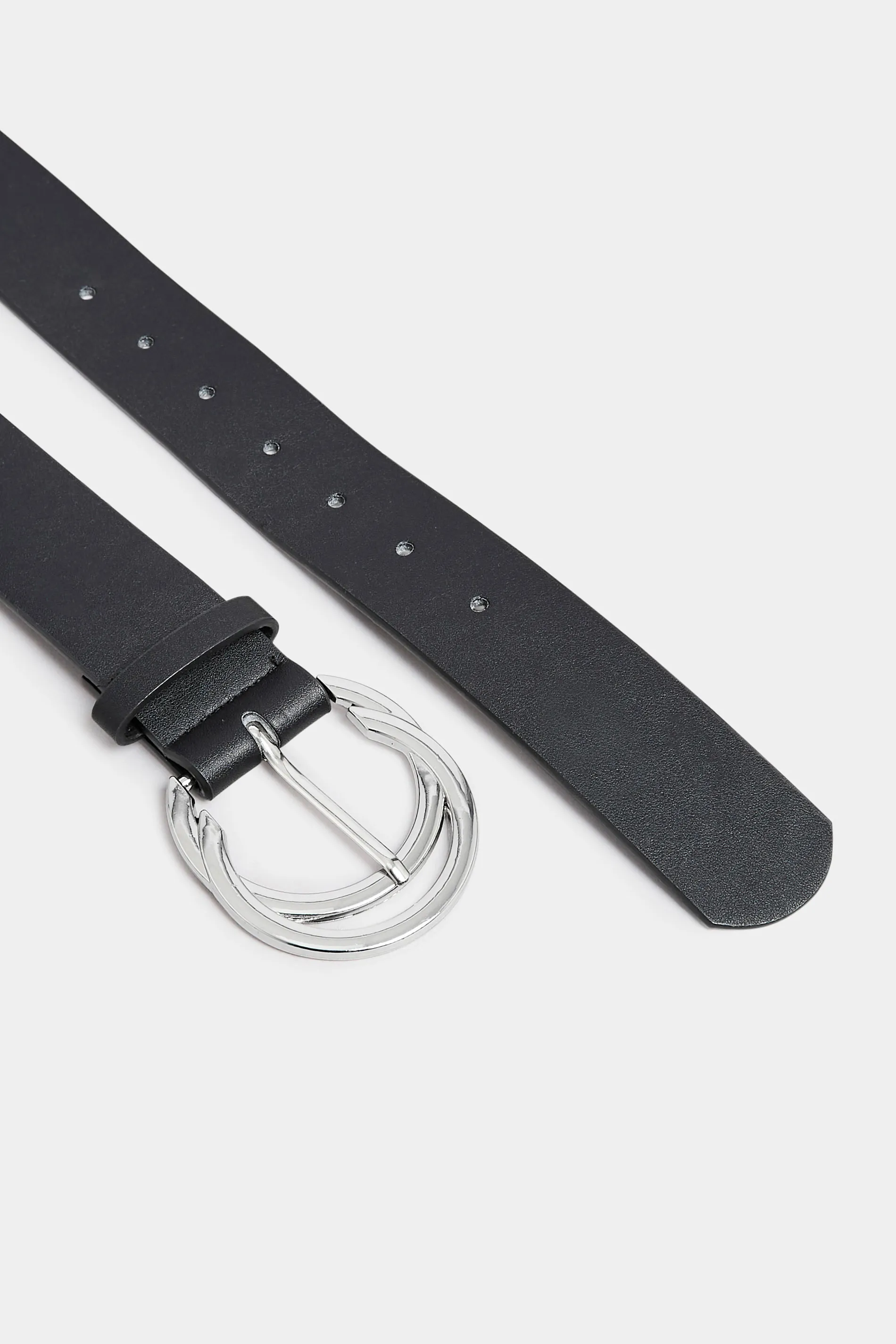 Black Double Hoop Belt