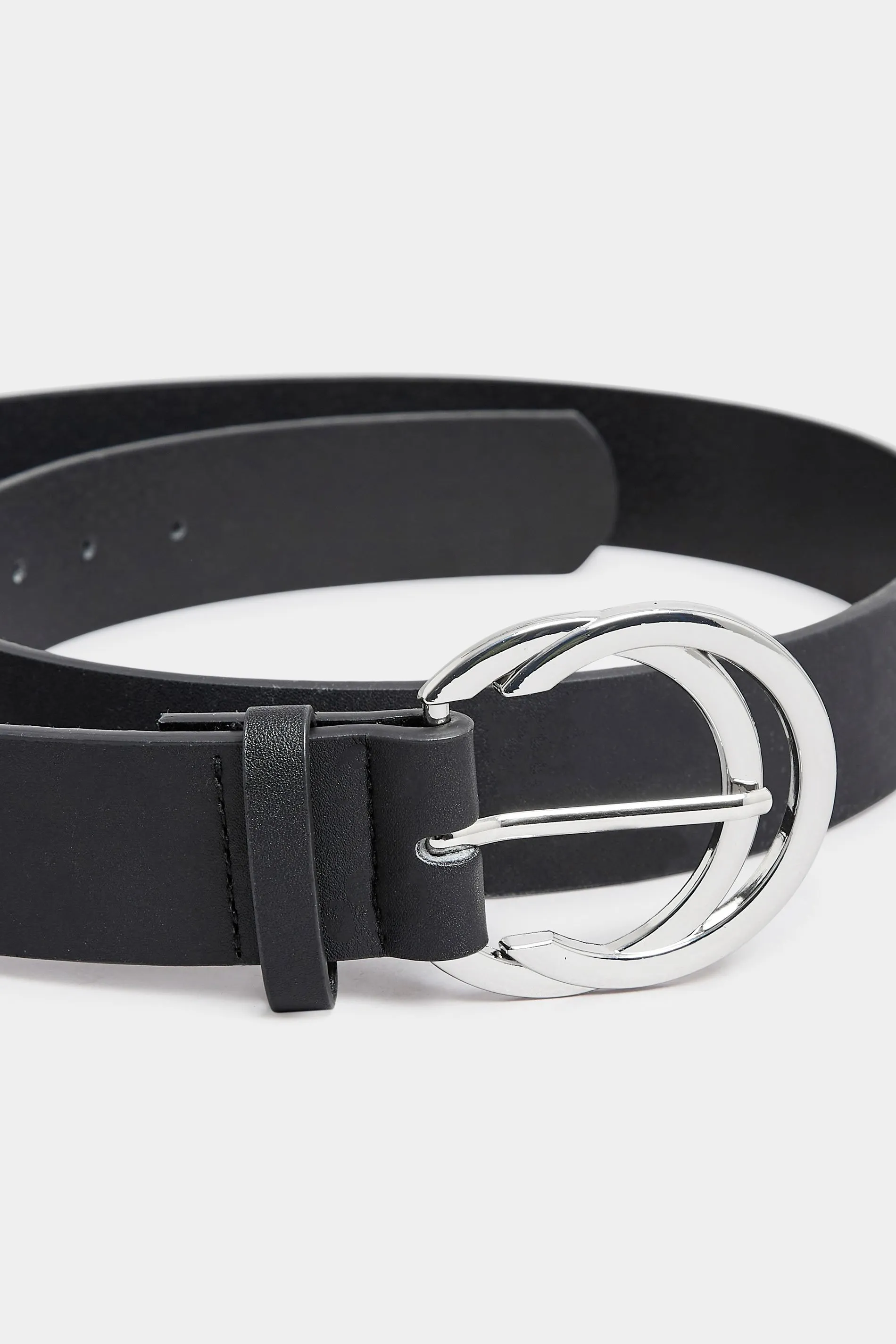 Black Double Hoop Belt