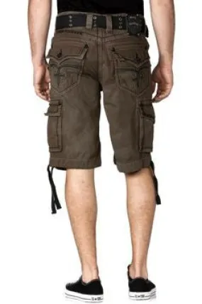 Brown Rock Revival Cargo Shorts