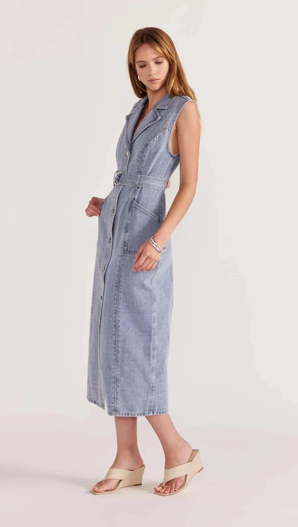 Calla Denim Midi Dress