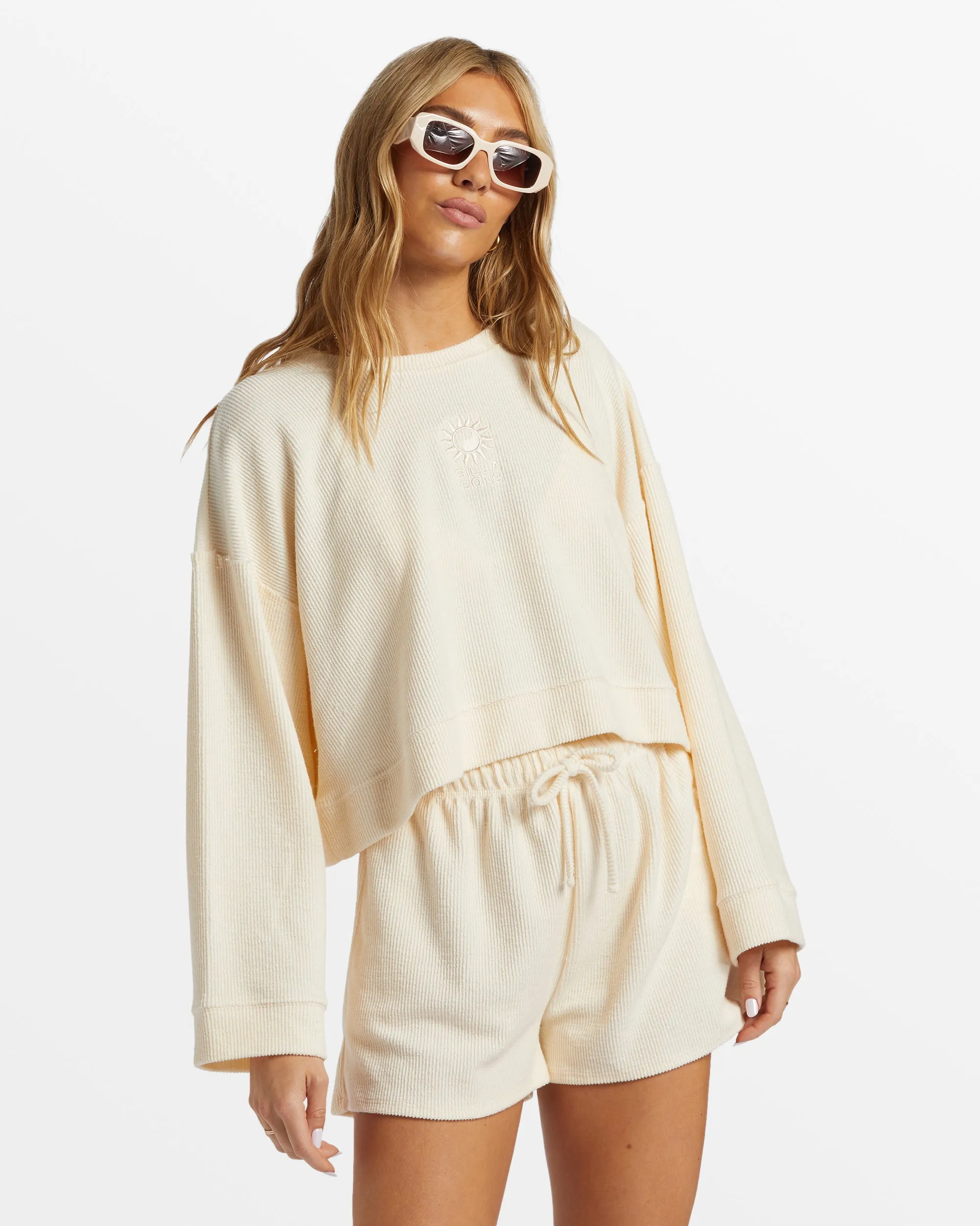 Cally Crew Neck Sweatshirt - Whitecap