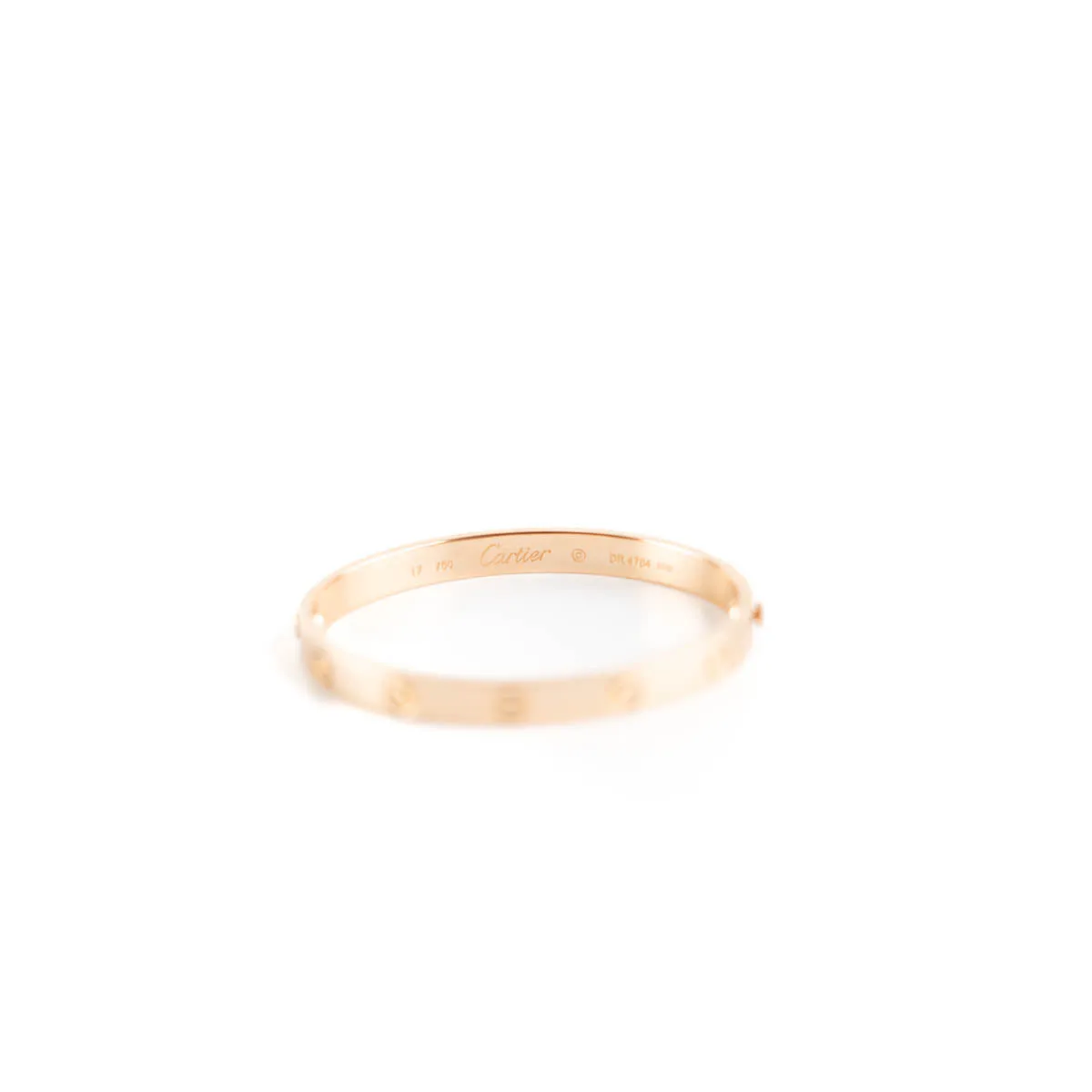 Cartier Love Bangle Rose Gold Size 17