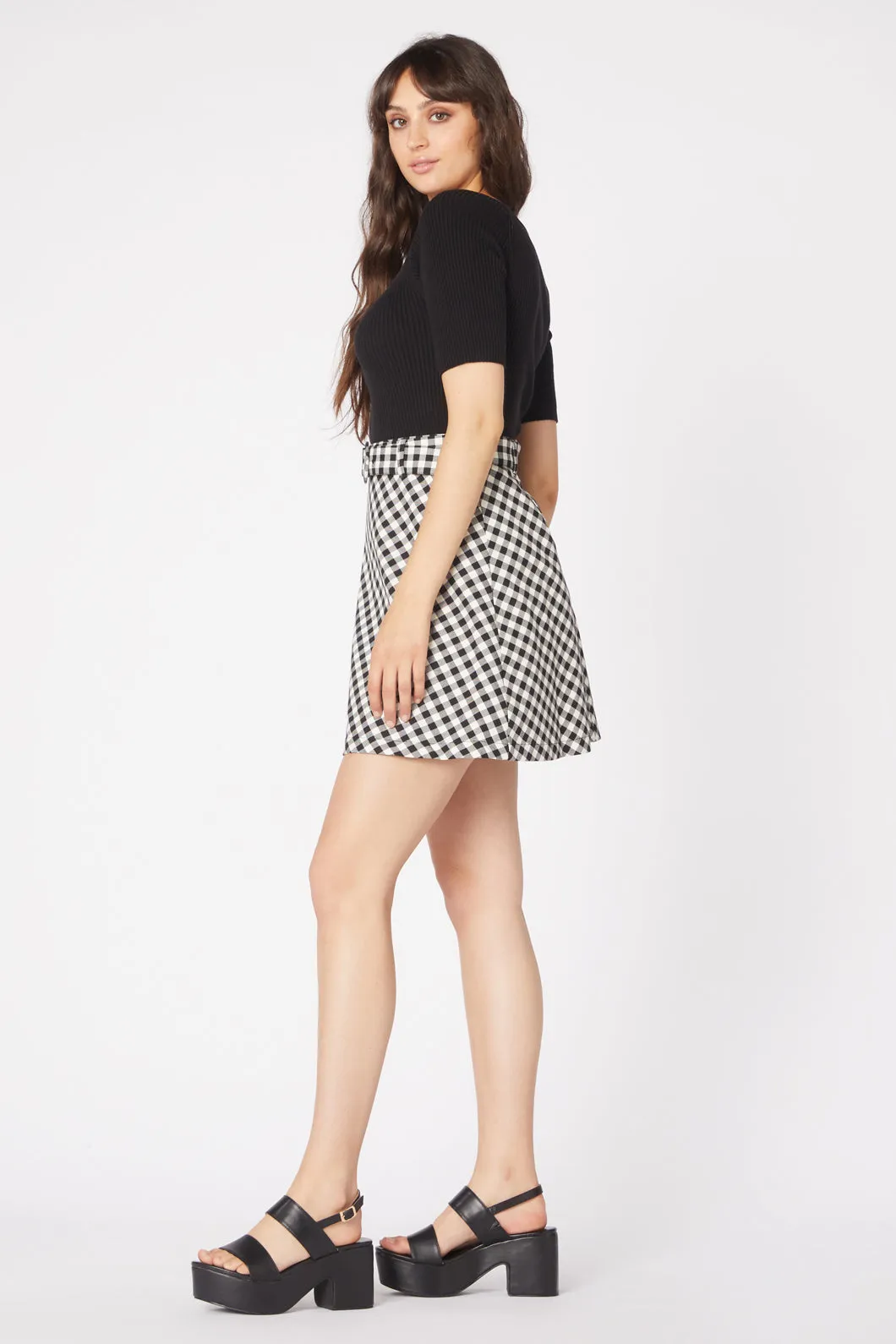 Claire Gingham Skirt