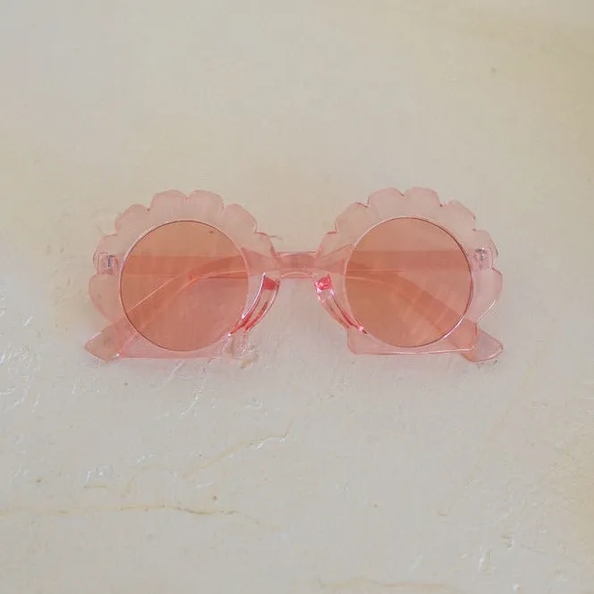 Clear Pink Shell Sunglasses