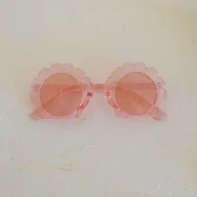 Clear Pink Shell Sunglasses