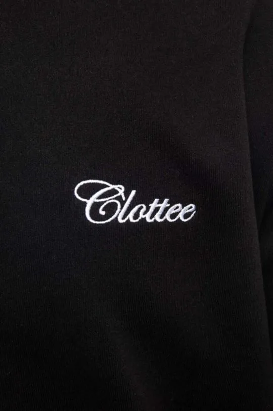 CLOTTEE cotton sweatshirt Jade Donut Hoodie men's black color