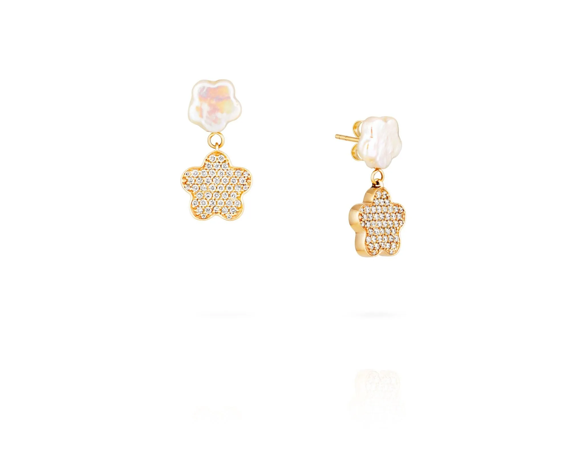 Clover Double Drop Earrings