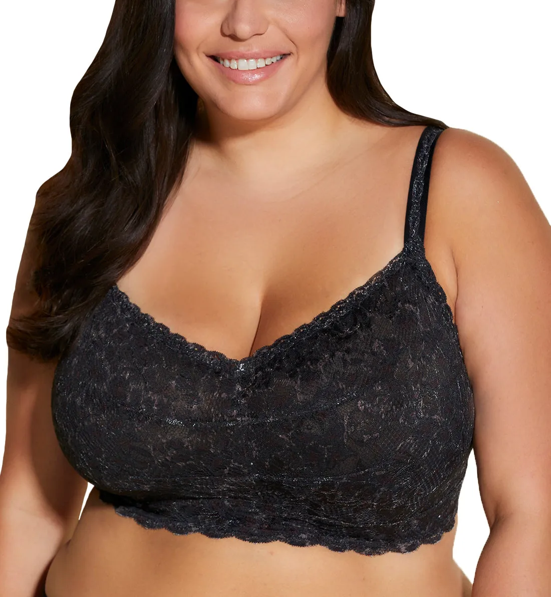 Cosabella Never Say Never Printed SUPER CURVY Sweetie Bralette (NEVEP1322) - Black Panther