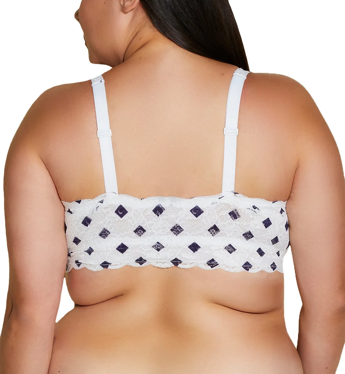 Cosabella Never Say Never Printed SUPER CURVY Sweetie Bralette (NEVEP1322) - Diamond Navy