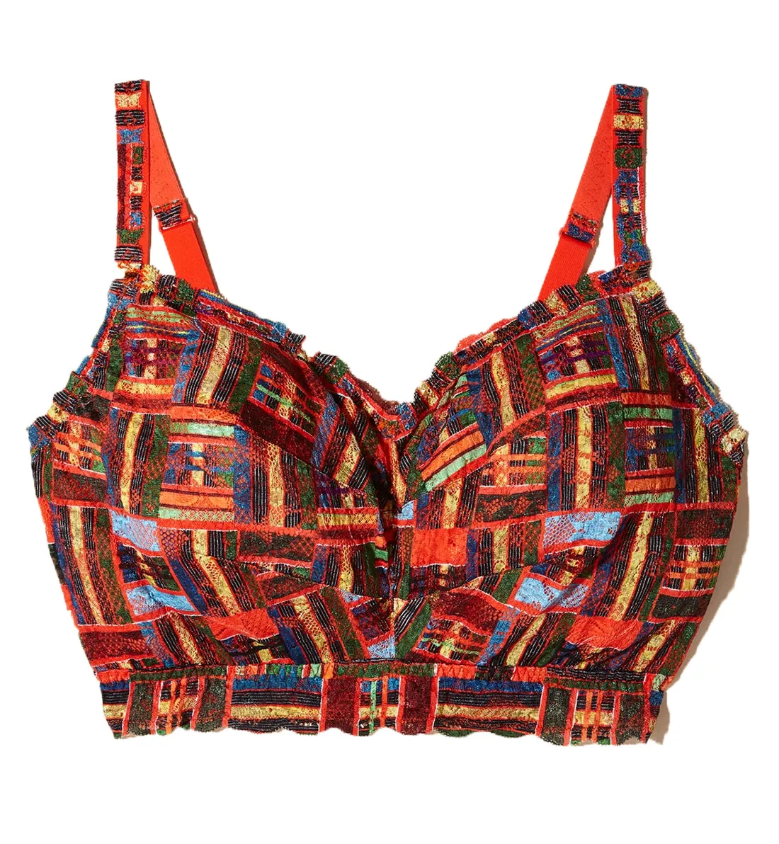 Cosabella Never Say Never Printed SUPER CURVY Sweetie Bralette (NEVEP1322) - Kente