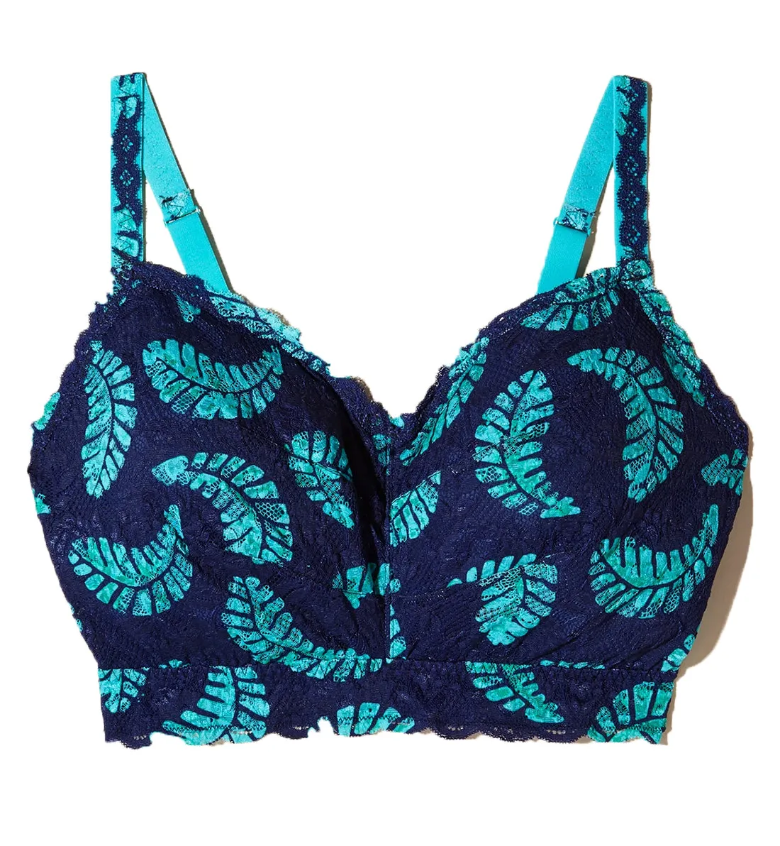 Cosabella Never Say Never Printed SUPER CURVY Sweetie Bralette (NEVEP1322) - Leaf