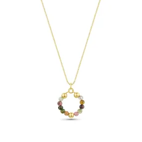 Deniz Gold Tourmaline Pendant