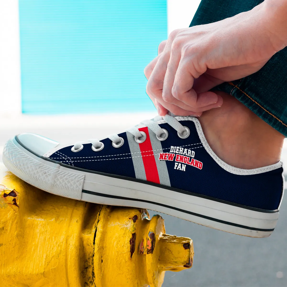 Diehard New England Fan Sports Low Top Shoes