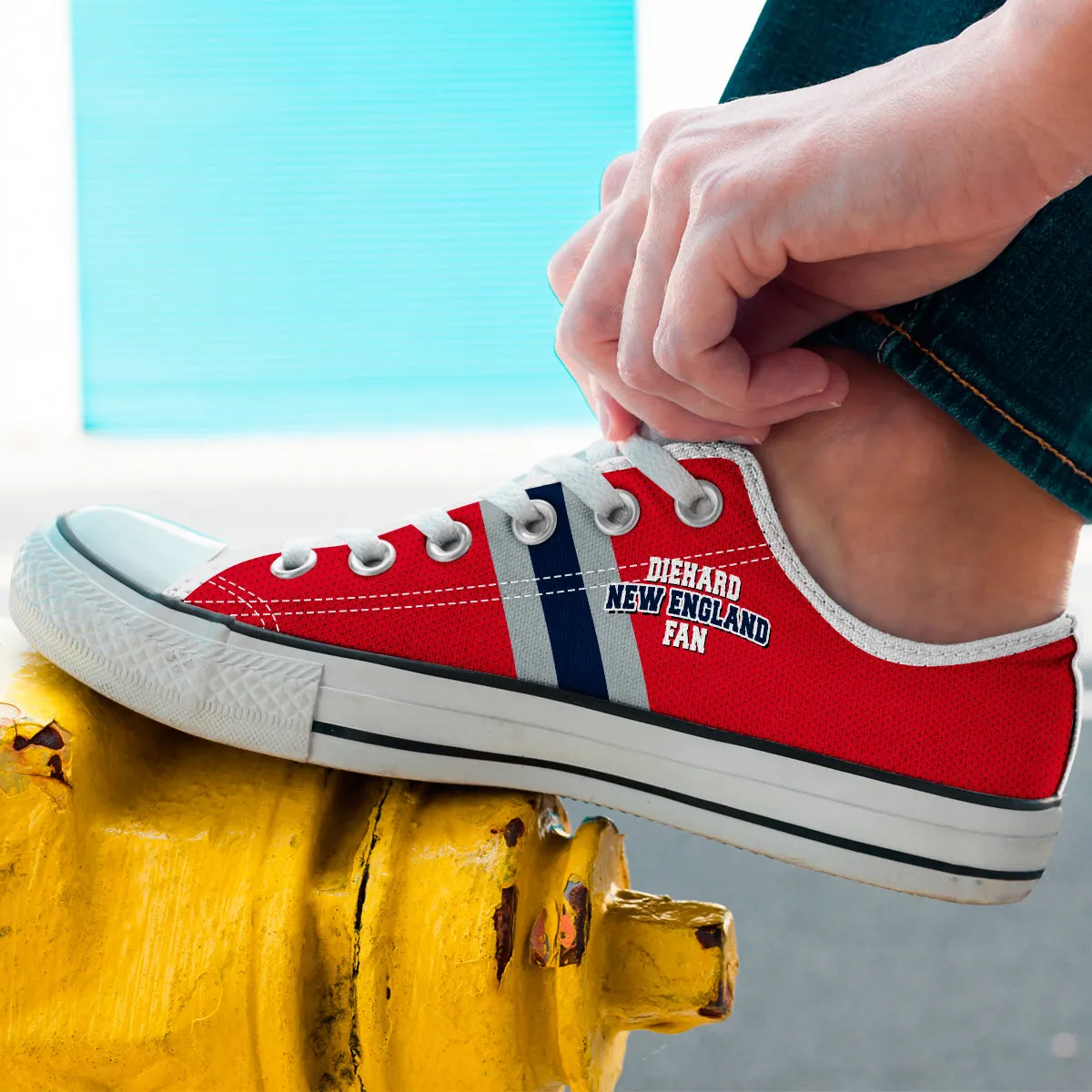 Diehard New England Fan Sports Low Top Shoes