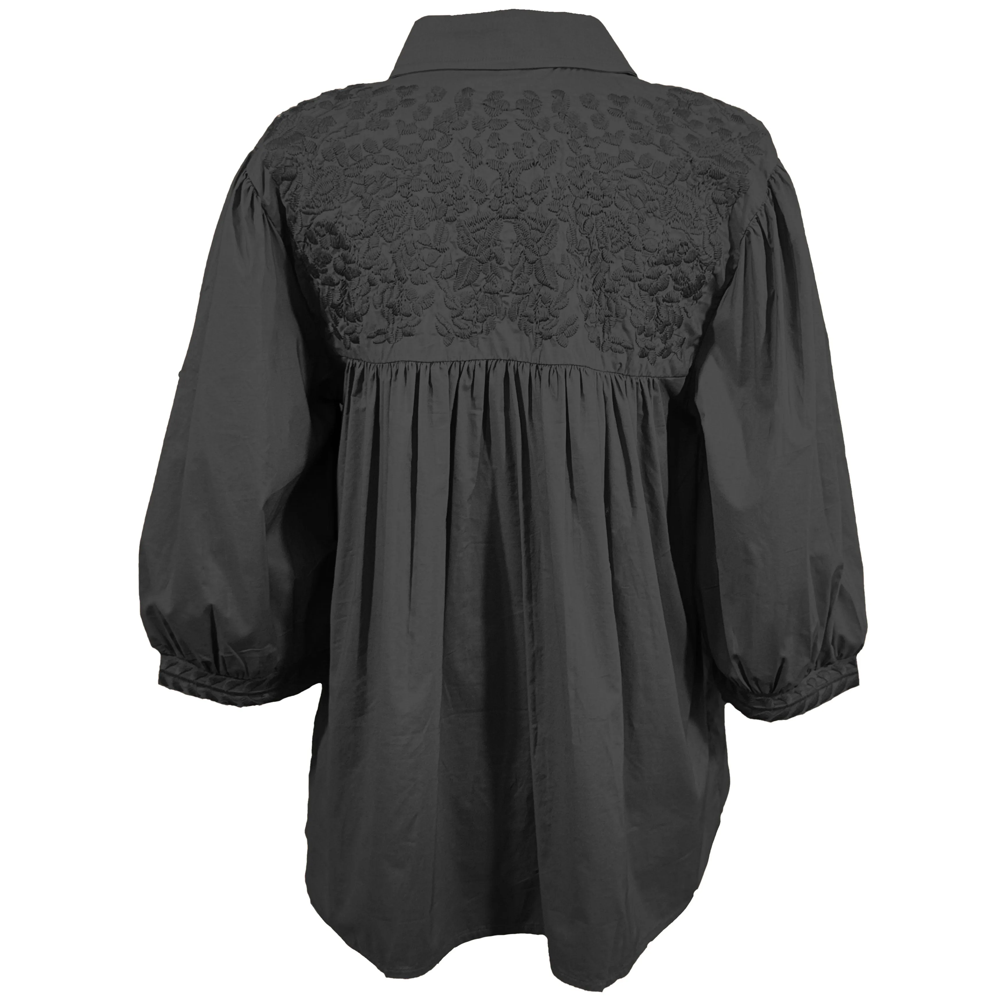 Double Black Cowgirl Blouse