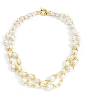 Double Layered Pearl Necklace