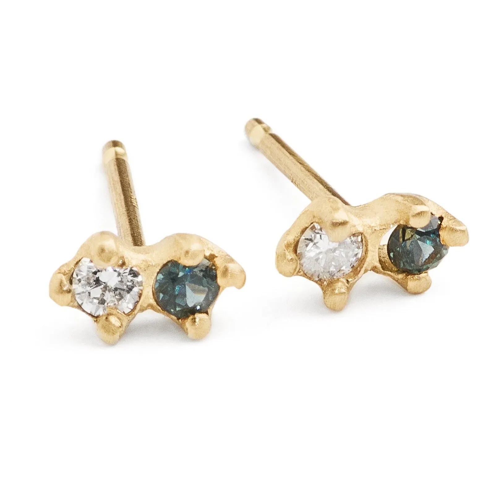 Double Sloan Sapphire  Studs