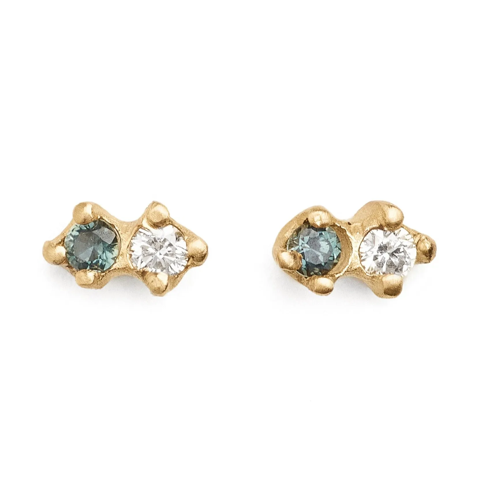 Double Sloan Sapphire  Studs