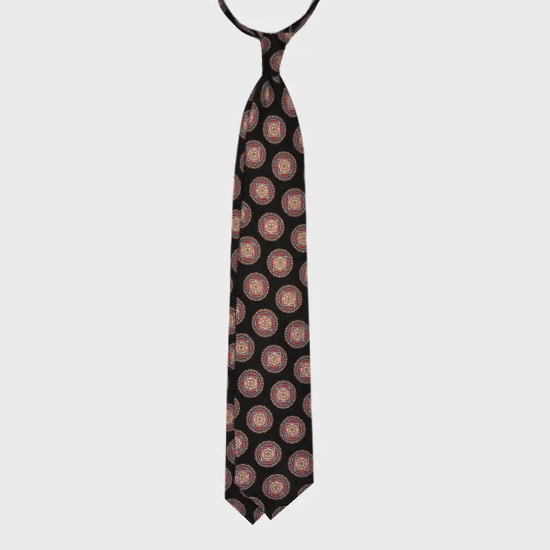 F.Marino Handmade Tie 3-Fold Silk Cotton | Graphite