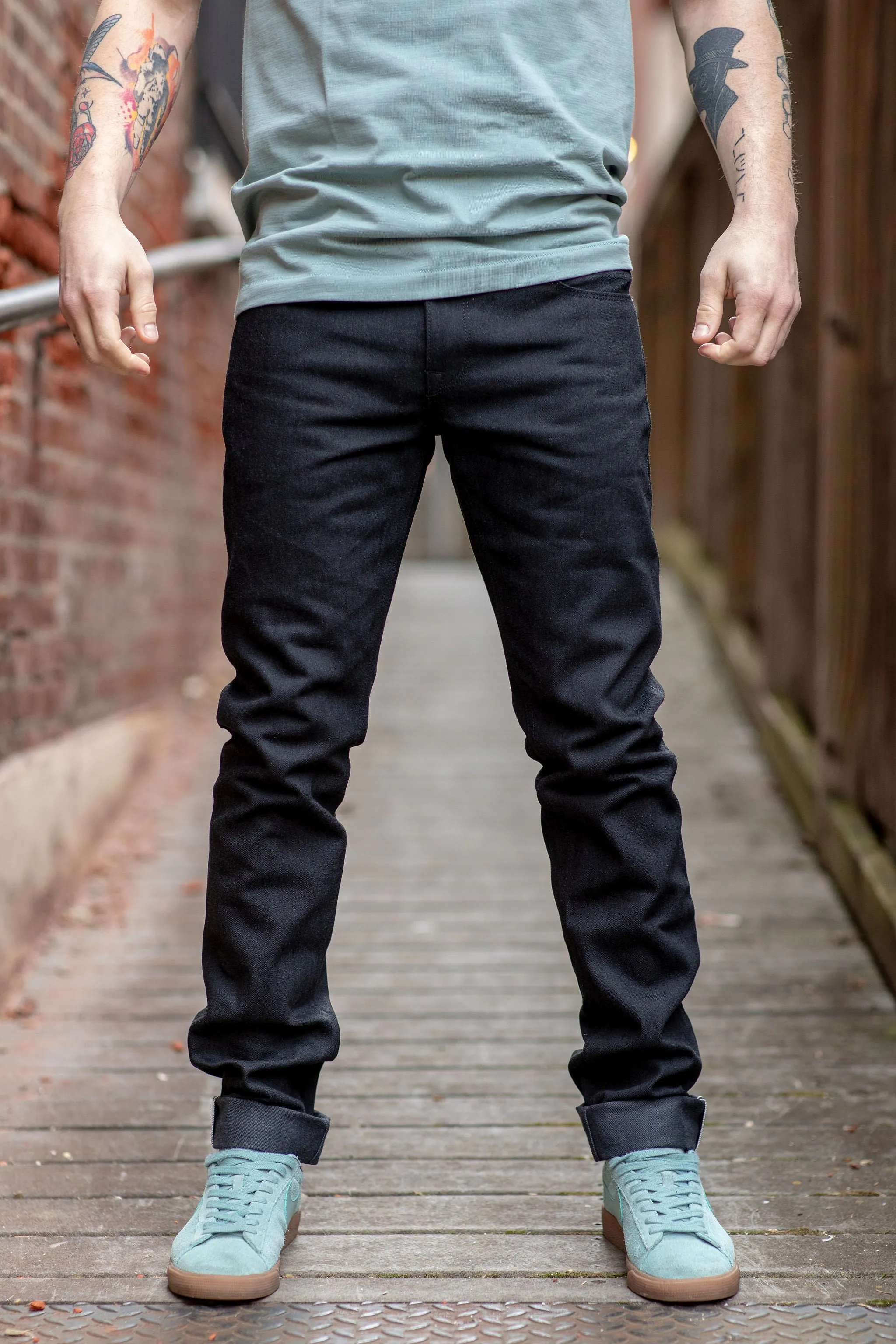 Freenote Cloth Rios - 14.25 oz Black Grey