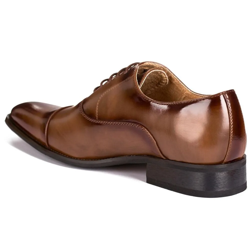 Gino Vitale Lace-up Cap Toe Dress Shoes