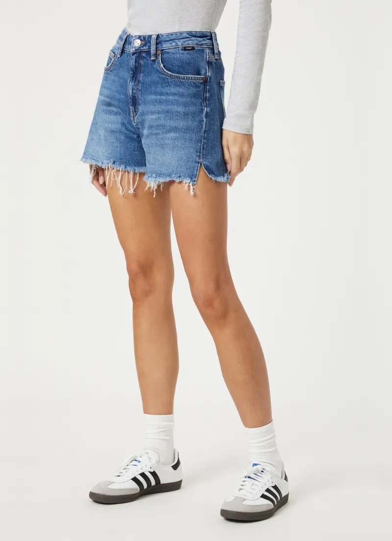 Heidi Short | Mid Brushed Recycled Blue