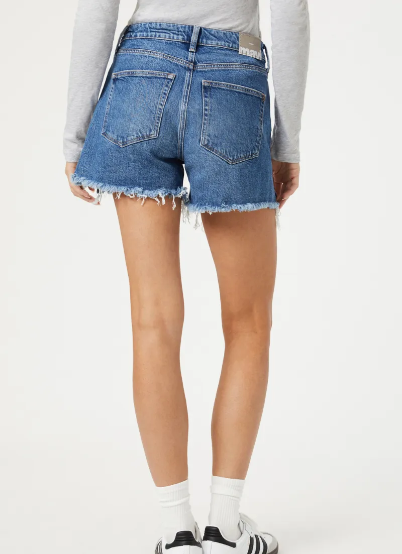 Heidi Short | Mid Brushed Recycled Blue