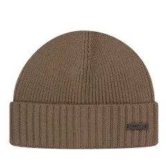 HUGO BOSS Fati Ribbed Beanie Hat Dark Green