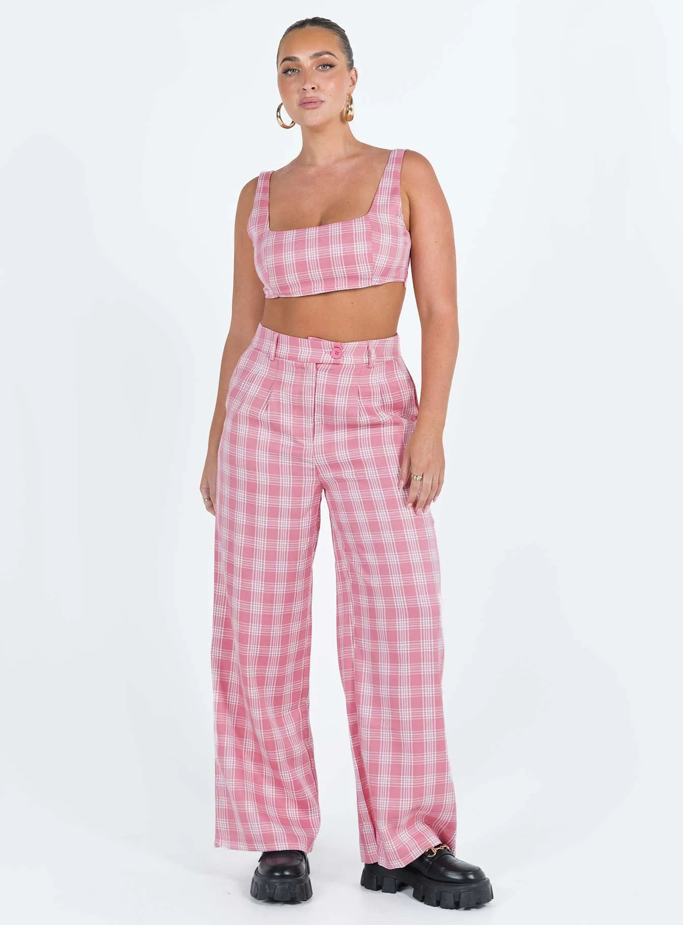 Huxley Set Pink Check