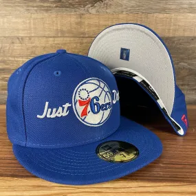 Just Don X NBA Philadelphia 76ers All Star Weekend Royal 59Fifty Fitted Cap