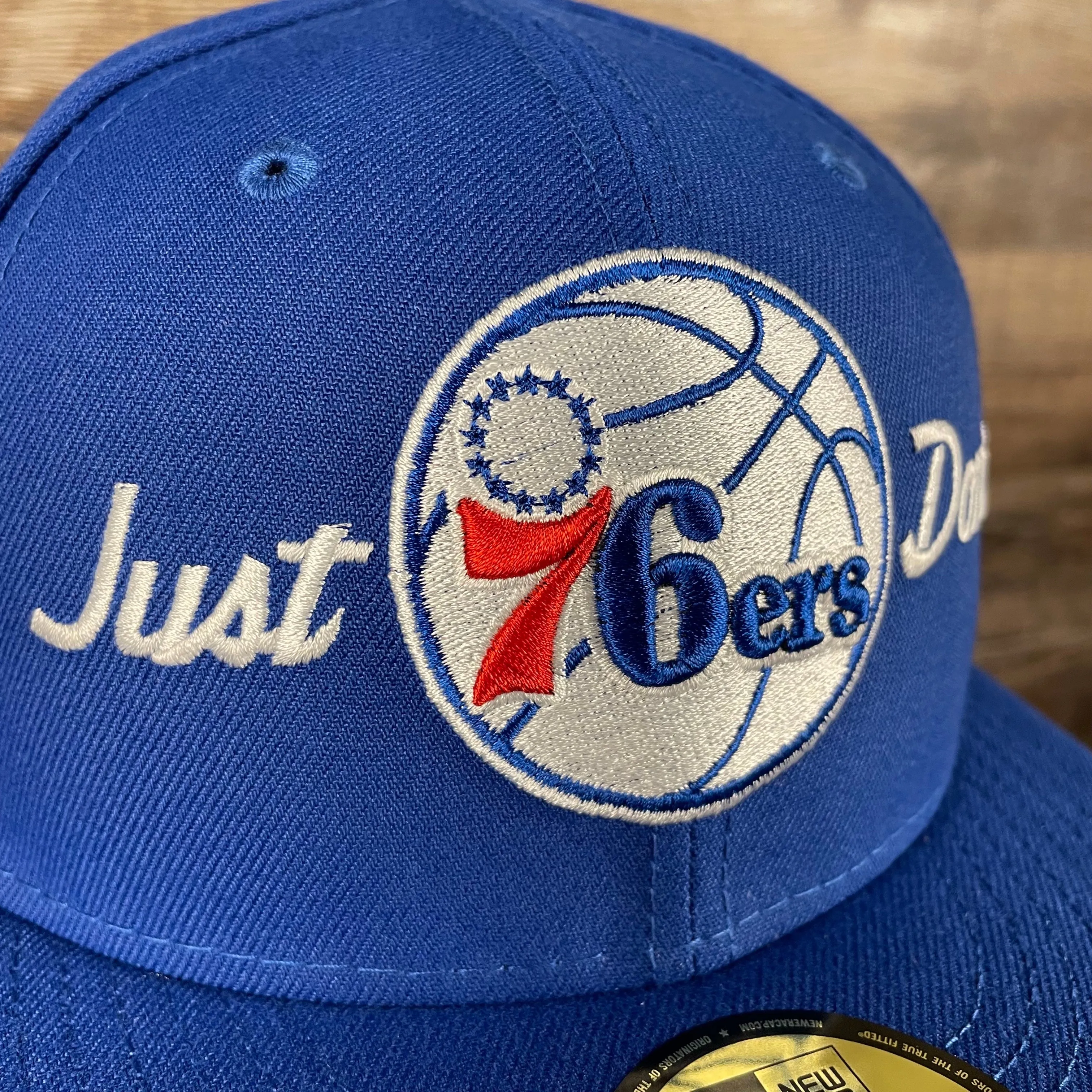 Just Don X NBA Philadelphia 76ers All Star Weekend Royal 59Fifty Fitted Cap