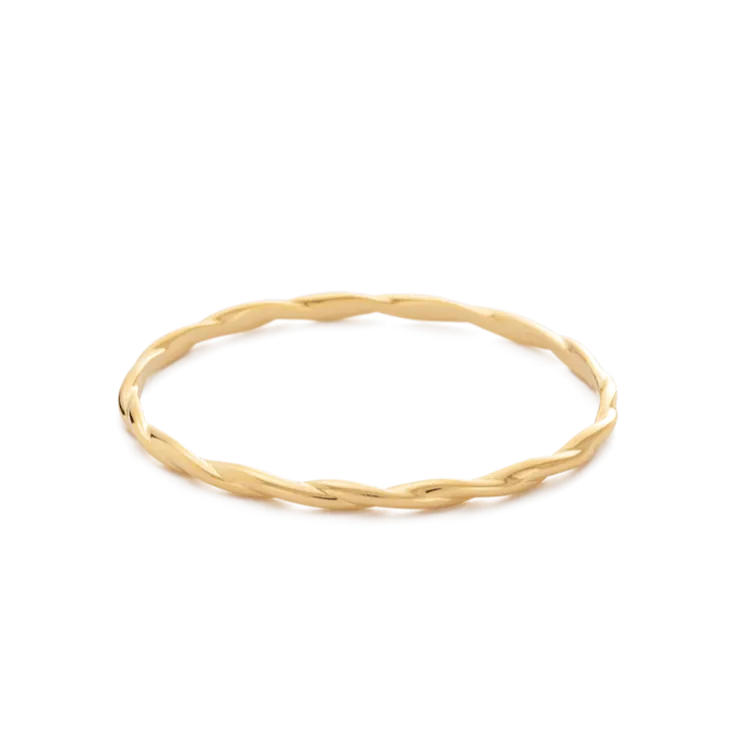 Kirstin Ash Wave Bangle, Gold