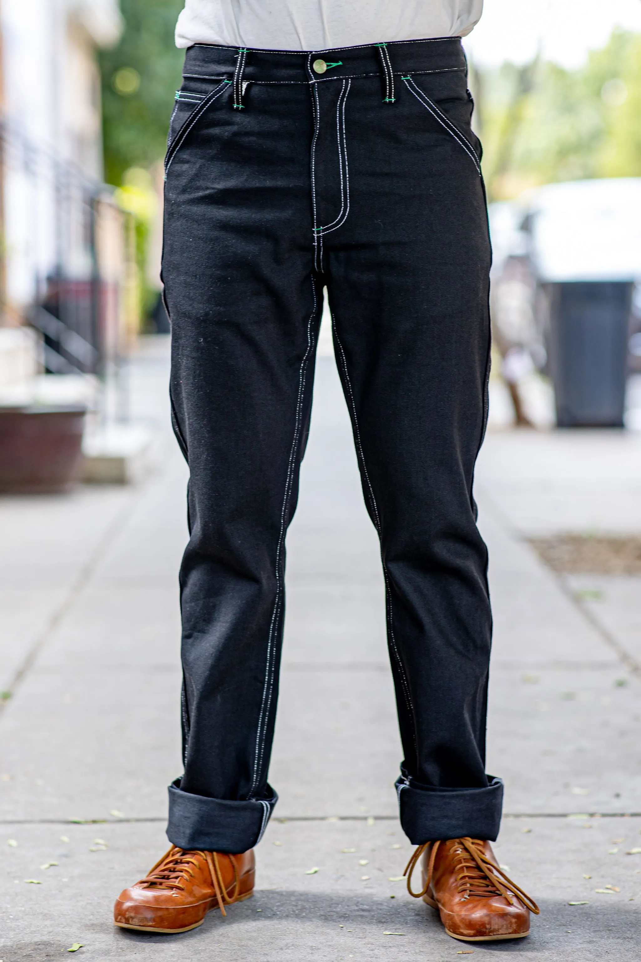 Left Field NYC Work Uniform Denim - Black Diamond