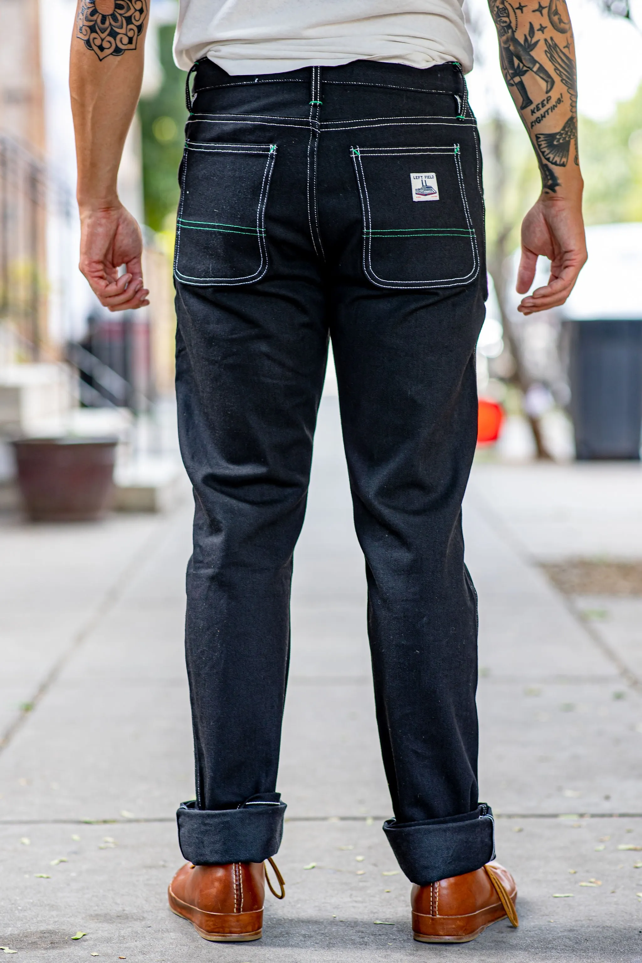 Left Field NYC Work Uniform Denim - Black Diamond