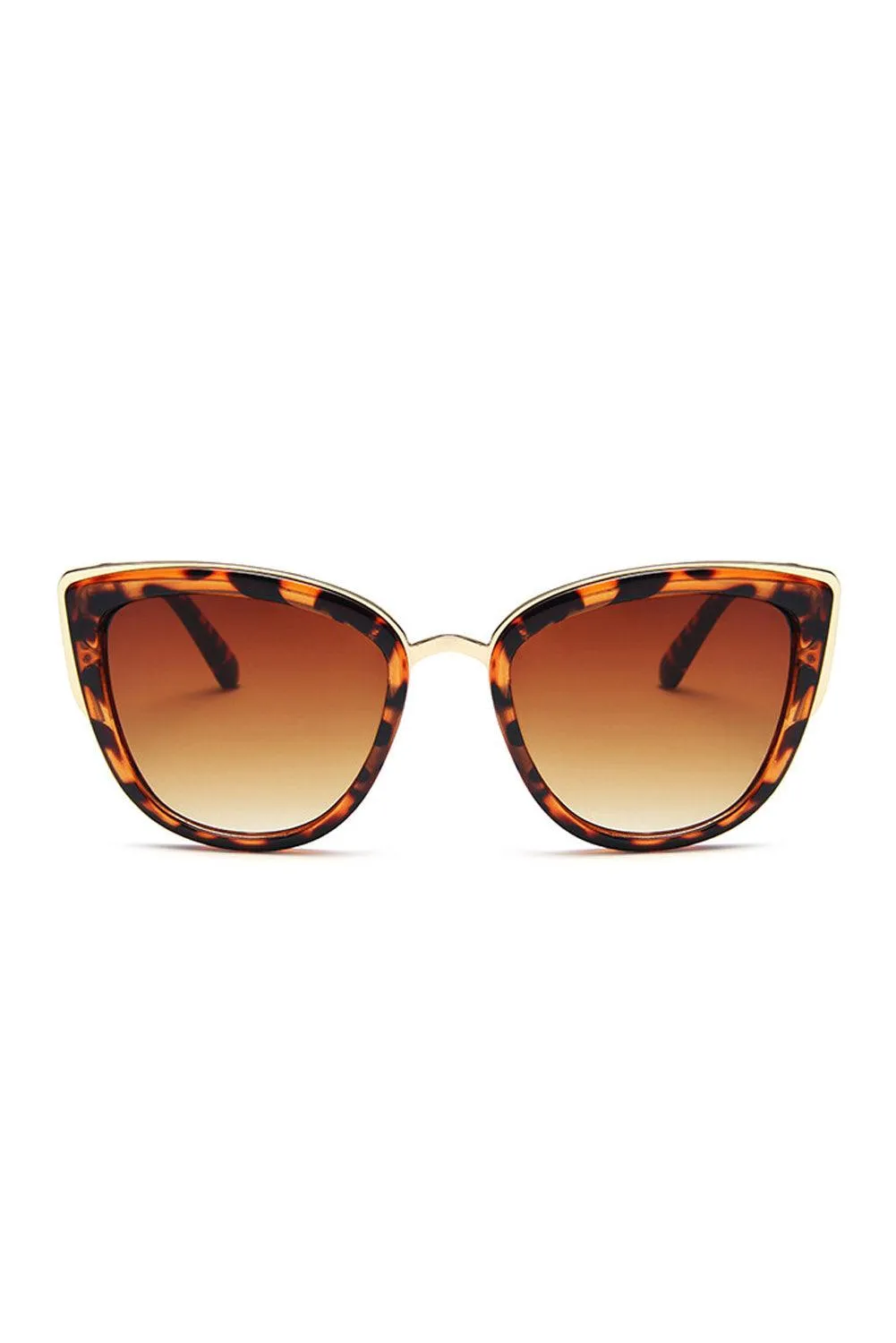 Leopard Frame Gradient Sunglasses