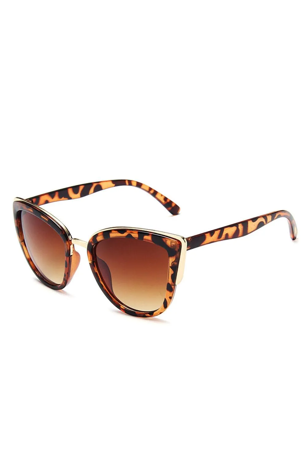 Leopard Frame Gradient Sunglasses