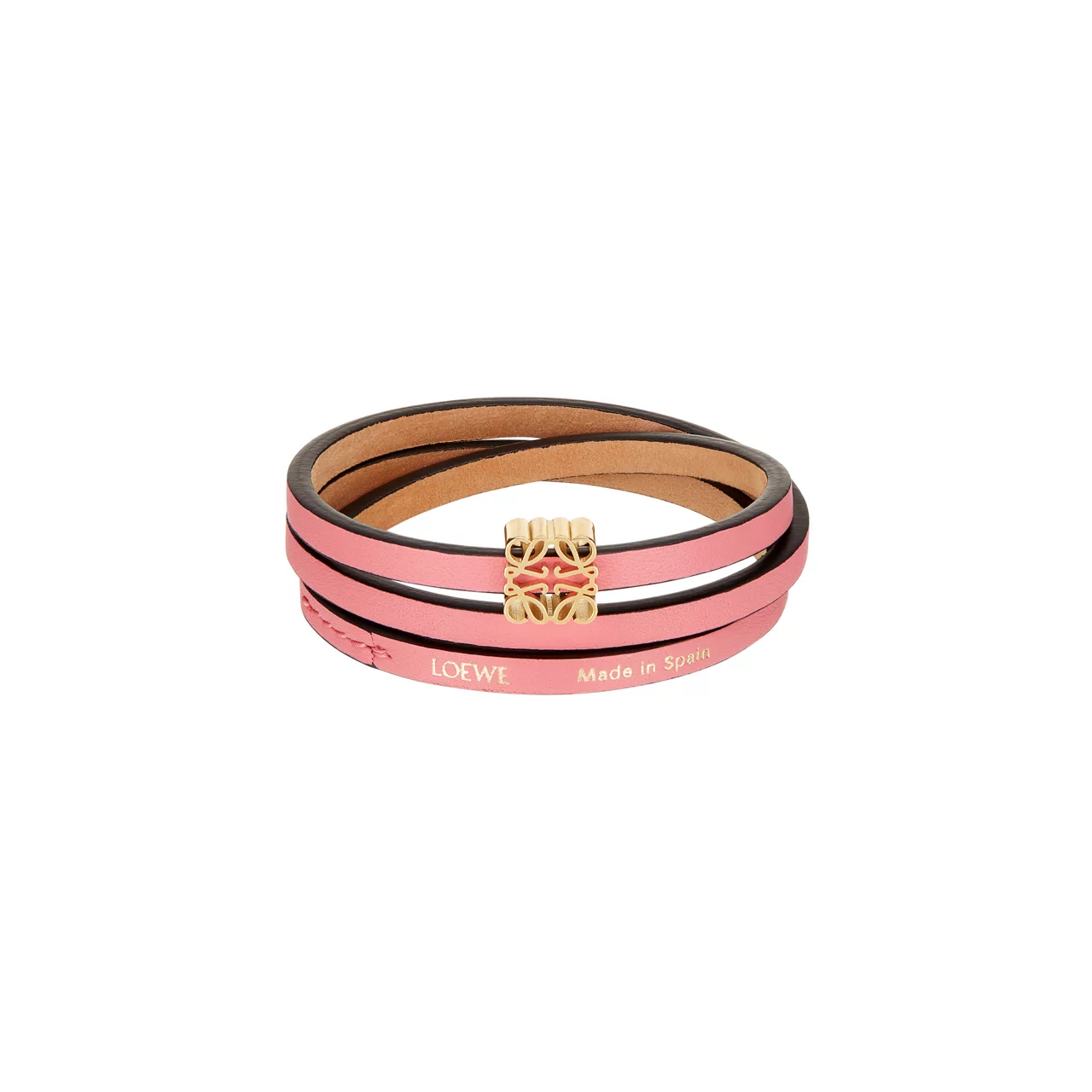 LOEWE PAULAS IBIZA 2024 Twist Bangle Bracelet - Sunset Pink