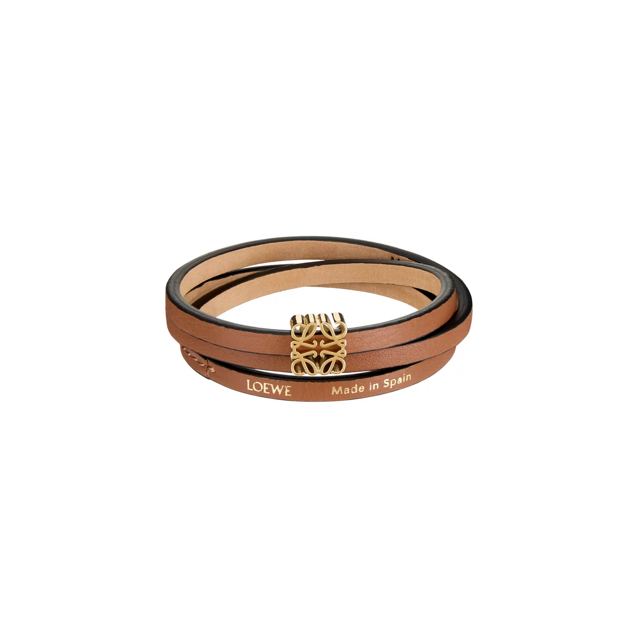 LOEWE PAULAS IBIZA 2024 Twist Bangle Bracelet - Tan